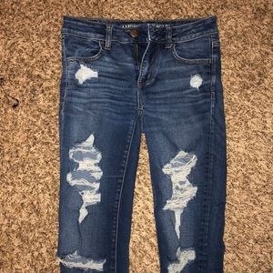 American Eagle Super Stretch Ripped Jeans
